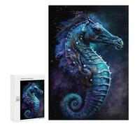 Jigsaw Puzzles for Adults300 PCS Galactic Seahorse Art Print-3 Jigsaw for Adults Brain Teaser Game Pattern Assembly Unique Birthday And Gifts 300 PCS