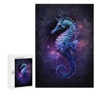 Jigsaw Puzzles for Adults300 PCS Galactic Seahorse Art Print Teenagers Puzzles Relaxing Games For Family Fun Fun Activities at Home 300 PCS