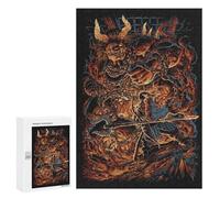 Jigsaw Puzzles for Adults300 PCS Giant Red Demon Adult Jigsaw Puzzle Hands-on Game But Fun And Humorous Stress Reduction Gifts 300 PCS