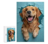 Jigsaw Puzzles for Adults300 PCS Golden Retriever Joy Adult Jigsaw Family Game Staycation Kill Time for Birthday, Chrismas 300 PCS