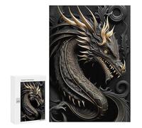 Jigsaw Puzzles for Adults300 PCS King Dragon Art Deco Jigsaw for Adults Brain Teaser Game Pattern Assembly Unique Birthday And Gifts 300 PCS