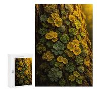 Jigsaw Puzzles for Adults300 PCS Lichen on Tree Bark Teenagers Puzzles Relaxing Games For Family Fun Fun Activities at Home 300 PCS