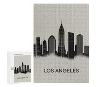 Jigsaw Puzzles for Adults300 PCS Los Angeles Skyline Puzzle for Adults DIY Toys Staycation Kill Time Fun at Home Activities, 300 PCS
