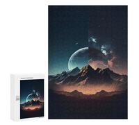 Jigsaw Puzzles for Adults300 PCS Majestic Mountain Planet Sky Jigsaws for Adults DIY Toys Wall Art Unique Birthday And Xmas Gifts 300 PCS