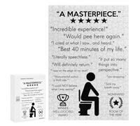 Jigsaw Puzzles for Adults300 PCS MASTERPIECE Funny Bathroom Puzzle for Adults Fun Games Wall Decoration Deal As Gifts for The Whole Family 300 PCS