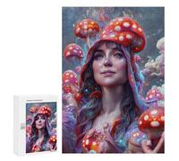 Jigsaw Puzzles for Adults300 PCS Mystical Mushroom Enchantress Adult Jigsaw Puzzle Hands-on Game But Fun And Humorous Stress Reduction Gifts 300 PCS