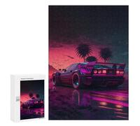 Jigsaw Puzzles for Adults300 PCS Neon Desert Drive Puzzle for Adults Fun Games Wall Decoration Deal As Gifts for The Whole Family 300 PCS