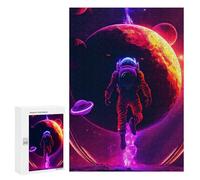 Jigsaw Puzzles for Adults300 PCS Neon Flying Astronomy Adult Jigsaw Family Game Staycation Kill Time for Birthday, Chrismas 300 PCS