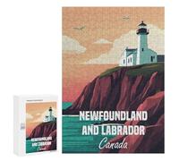 Jigsaw Puzzles for Adults300 PCS Newfoundland & Labrador Lighthouse Adult Puzzles Brain Teaser Game Home Decoration Help The Brain Exercise 300 PCS