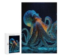 Jigsaw Puzzles for Adults300 PCS Octopus Animal Adult Puzzles Brain Teaser Game Home Decoration Help The Brain Exercise 300 PCS
