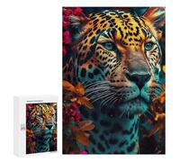 Jigsaw Puzzles for Adults300 PCS Orange Close Up Jaguar Puzzle for Adults DIY Toys Staycation Kill Time Fun at Home Activities, 300 PCS