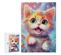 Jigsaw Puzzles for Adults300 PCS Playing Little Cat Jigsaw for Adults Brain Teaser Game Pattern Assembly Unique Birthday And Gifts 300 PCS