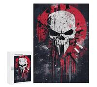 Jigsaw Puzzles for Adults300 PCS Punisher Skull Poster Artwork Jigsaws for Adults Puzzle Family Activities Fun Activities at Home Gifts for Friends And Family 300 PCS