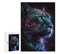 Jigsaw Puzzles for Adults300 PCS Rainbow Leopard Portrait Jigsaw for Adults Brain Teaser Game Pattern Assembly Unique Birthday And Gifts 300 PCS