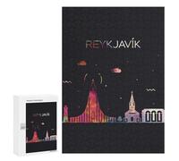 Jigsaw Puzzles for Adults300 PCS Reykjavik City Skyline Art Adult Jigsaw Puzzle Hands-on Game But Fun And Humorous Stress Reduction Gifts 300 PCS