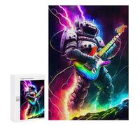 Jigsaw Puzzles for Adults300 PCS Robotic Guitar Hero Puzzle for Adults Fun Games Wall Decoration Deal As Gifts for The Whole Family 300 PCS