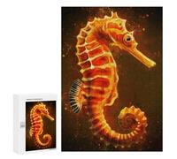 Jigsaw Puzzles for Adults300 PCS Seahorses Splat Puzzle for Adults DIY Toys Staycation Kill Time Fun at Home Activities, 300 PCS