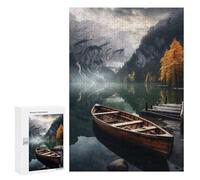 Jigsaw Puzzles for Adults300 PCS Serene Mountain Lake Scene Adult Jigsaw Puzzle Hands-on Game But Fun And Humorous Stress Reduction Gifts 300 PCS