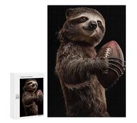 Jigsaw Puzzles for Adults300 PCS Sloth American Football Adult Jigsaw Puzzle Hands-on Game But Fun And Humorous Stress Reduction Gifts 300 PCS