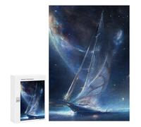 Jigsaw Puzzles for Adults300 PCS Stellar Sailboat Puzzle for Adults DIY Toys Staycation Kill Time Fun at Home Activities, 300 PCS