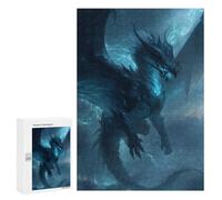 Jigsaw Puzzles for Adults300 PCS Thunder Dragon Fantasy Artwork Jigsaws for Adults Puzzle Family Activities Fun Activities at Home Gifts for Friends And Family 300 PCS