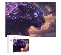 Jigsaw Puzzles for Adults300 PCS Thunderous Panther Wild Energy Jigsaws for Adults DIY Toys Wall Art Unique Birthday And Xmas Gifts 300 PCS