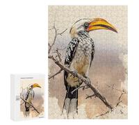 Jigsaw Puzzles for Adults300 PCS Toucan Bird Perched Branch Adult Jigsaw Puzzles For Family Fun Fun Activities at Home Challenging Family Fun Game 300 PCS