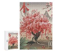 Jigsaw Puzzles for Adults300 PCS Traditional Japanese Tree Puzzle for Adults DIY Toys Staycation Kill Time Fun at Home Activities, 300 PCS