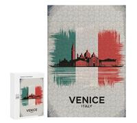 Jigsaw Puzzles for Adults300 PCS Venice Italy Travel Adult Puzzles Brain Teaser Game Home Decoration Help The Brain Exercise 300 PCS