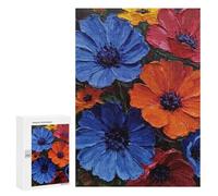 Jigsaw Puzzles for Adults300 PCS Vibrant Flower Bouquet Adult Puzzles Brain Teaser Game Home Decoration Help The Brain Exercise 300 PCS