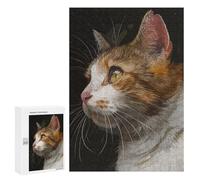 Jigsaw Puzzles for Adults300 PCS Vintage Vector Cat Puzzle for Adults DIY Toys Staycation Kill Time Fun at Home Activities, 300 PCS