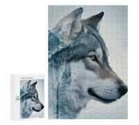 Jigsaw Puzzles for Adults300 PCS Wolf Husky Dog Puzzle for Adults DIY Toys Staycation Kill Time Fun at Home Activities, 300 PCS
