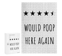 Jigsaw Puzzles for Adults300 PCS Would Poop Here Again Adult Jigsaw Puzzle Hands-on Game But Fun And Humorous Stress Reduction Gifts 300 PCS