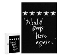 Jigsaw Puzzles for Adults300 PCS Would Poop Here Again Wh Adult Puzzles Brain Teaser Game Home Decoration Help The Brain Exercise 300 PCS