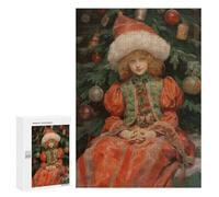 Jigsaw Puzzles for Adults300 PCS Young Mrs Claus Xmas Puzzle for Adults DIY Toys Staycation Kill Time Fun at Home Activities, 300 PCS