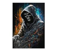 Jigsaw Puzzles for Adults38x26cm/1000pcs Artistic Grim Reaper Illustration Jigsaws for Adults Fun Games Birthday Present Christmas Birthday Gifts 38x26cm/1000pcs