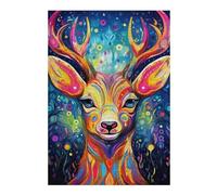 Jigsaw Puzzles for Adults38x26cm/1000pcs Colorful Deer Illustration-2 Puzzle for Adults Family Games Analysis And Logic Stress Reduction Gifts 38x26cm/1000pcs