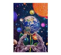 Jigsaw Puzzles for Adults38x26cm/1000pcs Galactic Garden Earth As Flower Teenagers Puzzles Brain Teaser Game Wall Art Christmas Birthday Gifts 38x26cm/1000pcs