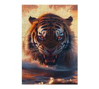 Jigsaw Puzzles for Adults38x26cm/1000pcs Raging Tiger Splash Jigsaws for Adults Toy Wall Decor Staycation Kill Time Fun Activities at Home 38x26cm/1000pcs