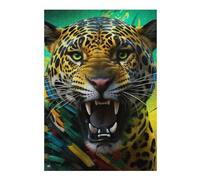 Jigsaw Puzzles for Adults38x26cm/1000pcs Wild Leopard Roar Puzzle for Adults Family Games Analysis And Logic Stress Reduction Gifts 38x26cm/1000pcs