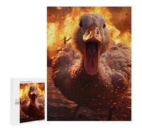 Jigsaw Puzzles for Adults500 PCS Angry Goose Fire Explosion Jigsaw for Adults Family Games But Fun And Humorous Help The Brain Exercise 500 PCS