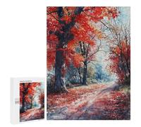 Jigsaw Puzzles for Adults500 PCS Autumn Blaze Path Jigsaws for Adults DIY Toys Wall Art Unique Birthday And Xmas Gifts 500 PCS