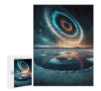Jigsaw Puzzles for Adults500 PCS Black Hole Reflections in Space Puzzle for Adults Fun Games Wall Decoration Deal As Gifts for The Whole Family 500 PCS
