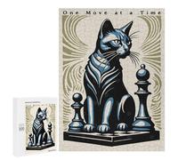 Jigsaw Puzzles for Adults500 PCS Cat Chess Poster Teenagers Puzzles Relaxing Games For Family Fun Fun Activities at Home 500 PCS