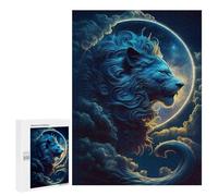 Jigsaw Puzzles for Adults500 PCS Celestial Lion Moon Adult Jigsaw Puzzle Hands-on Game But Fun And Humorous Stress Reduction Gifts 500 PCS