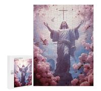 Jigsaw Puzzles for Adults500 PCS Christ Poster Catholic 5 Puzzle for Adults DIY Toys Staycation Kill Time Fun at Home Activities, 500 PCS