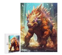 Jigsaw Puzzles for Adults500 PCS City-Destroying Monster Puzzle for Adults Fun Games Wall Decoration Deal As Gifts for The Whole Family 500 PCS