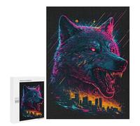 Jigsaw Puzzles for Adults500 PCS City Under Wolf's Roar Adult Jigsaw Puzzle Hands-on Game But Fun And Humorous Stress Reduction Gifts 500 PCS