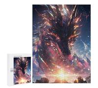 Jigsaw Puzzles for Adults500 PCS Cityscape Dragon Ascension Puzzle for Adults Fun Games Wall Decoration Deal As Gifts for The Whole Family 500 PCS