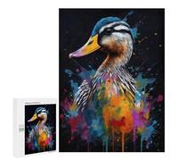 Jigsaw Puzzles for Adults500 PCS Colorful Duck With Drips Adult Jigsaw Puzzle Family Games Difficult Challenge Fun Activities at Home 500 PCS